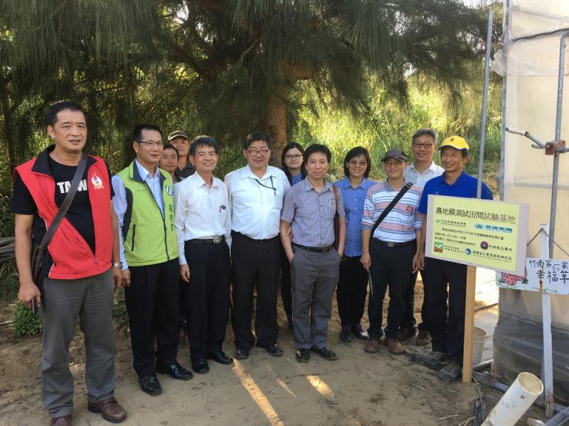 105年農業科專可分解農地膜苗栗竹南草莓園農地測試